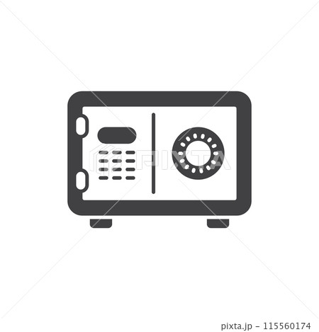Metal bank safe icon in flat style. Money vault vector illustration on isolated background. Storage sign business concept. Metal bank safe icon in flat style. Money vault vector illustration on isolated background. Storage sign business concept. 115560174