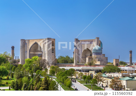 Bibi-Khanym Mosque, Samarkand. Uzbekistan Bibi-Khanym Mosque, Samarkand. Uzbekistan 115560392