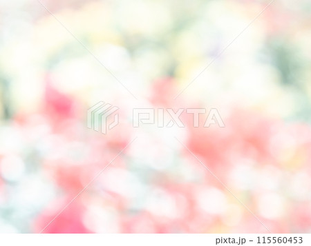 背景素材 水玉模様のリフレクション お花畑の様なカラフルな明るい春のイメージ 背景素材 水玉模様のリフレクション お花畑の様なカラフルな明るい春のイメージ 115560453