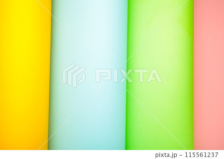 Multicolor background from a cardboard of different colors 115561237