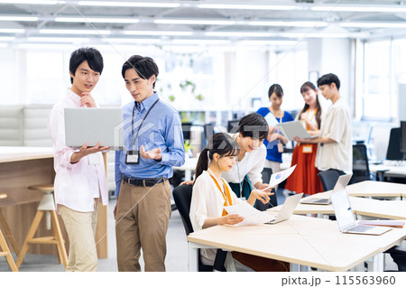 オフィスで働くエンジニア オフィスで働くエンジニア 115563960