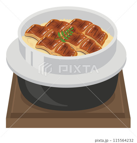 食事_釜飯_うなぎの釜めし 食事_釜飯_うなぎの釜めし 115564232