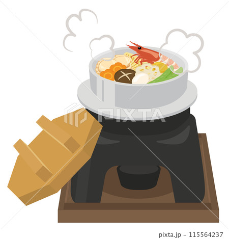 食事_釜飯_五目釜めし 115564237
