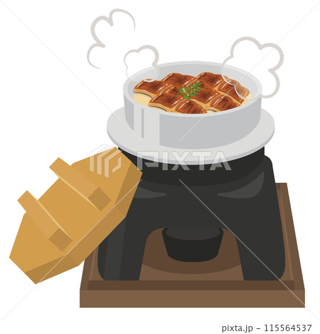 食事_釜飯_うなぎの釜めし 115564537