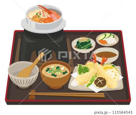 食事_釜飯_海鮮釜めし定食 115564543