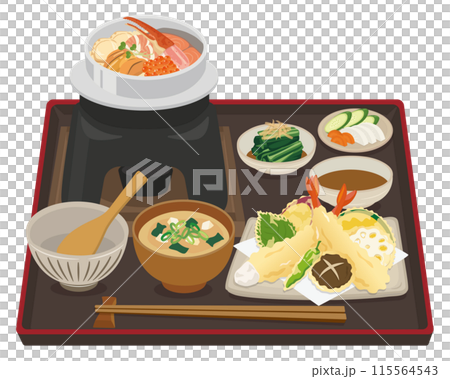 食事_釜飯_海鮮釜めし定食 115564543