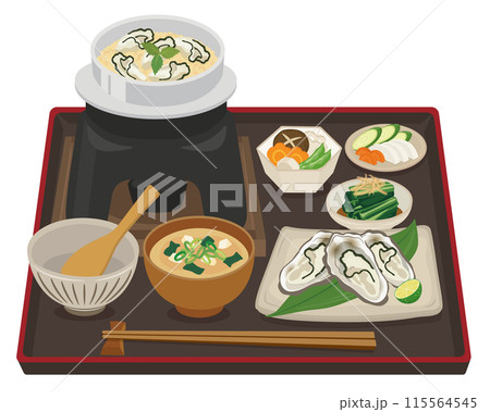 食事_釜飯_牡蠣釜めし定食 食事_釜飯_牡蠣釜めし定食 115564545