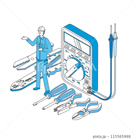 電気工事士のイメージイラスト 115565998