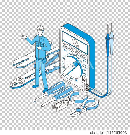 電気工事士のイメージイラスト 115565998