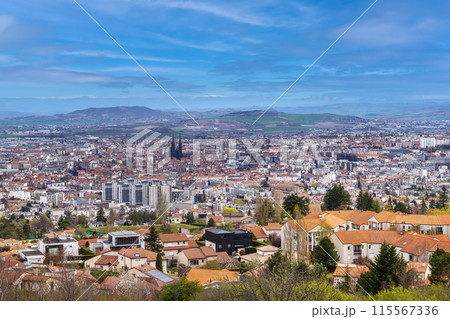 Aerial view of Clermont-Ferrand, France Aerial view of Clermont-Ferrand, France 115567336