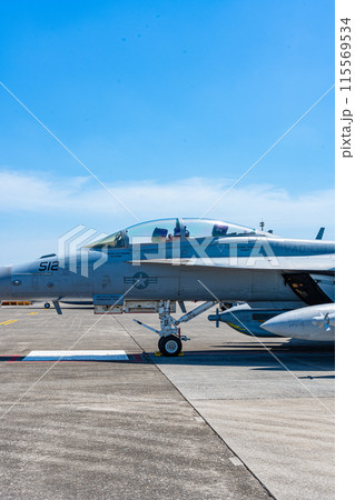 青空と戦闘機　F/A-18　スーパーホーネット 115569534