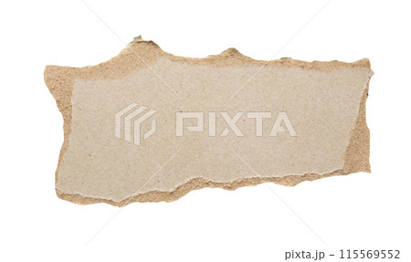 piece of gray paper tear isolated on white background piece of gray paper tear isolated on white background 115569552