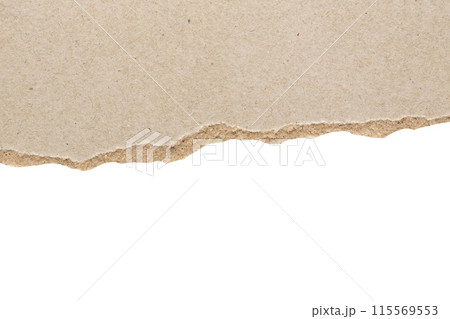 Gray ripped paper torn edges strips isolated on white background Gray ripped paper torn edges strips isolated on white background 115569553