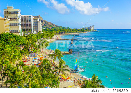 ハワイ ワイキキ ビーチ ハワイ ワイキキ ビーチ 115569820