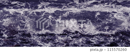 Abstract Natural Background Water Bubbling Sea Foam Splash Waves Energy Power Strength Intensity 115570260
