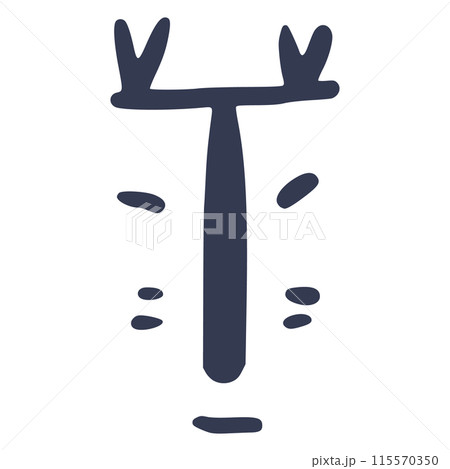 Navy Blue Minimalist Abstract Face Line Art with Bold Features Navy Blue Minimalist Abstract Face Line Art with Bold Features 115570350