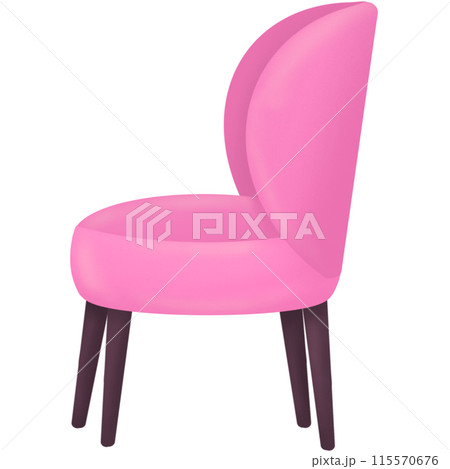 pink soft cushion chair 115570676