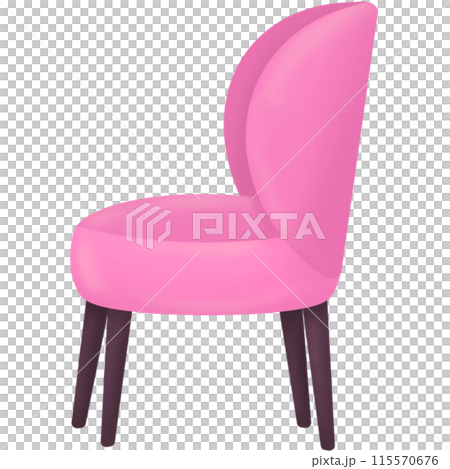 pink soft cushion chair 115570676