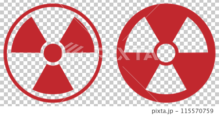 放射線マーク 赤 放射線マーク 赤 115570759
