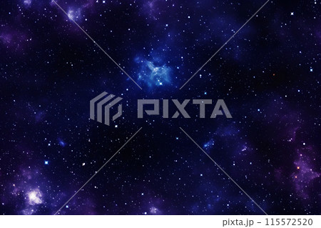 seamless texture and full-frame background of starry night sky, neural network generated image 115572520