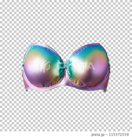 Iridescent mermaid scale bra shimmering magically pearlescent pastel hues aquatic fantasy 115572559