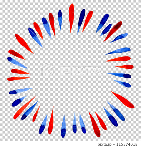 round frame, fireworks for America's Independence Day. 115574018