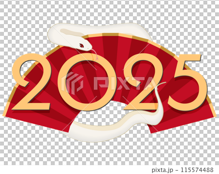 2025 Year of the Snake (New Year's card material) 2025 Year of the Snake (New Year's card material) 115574488