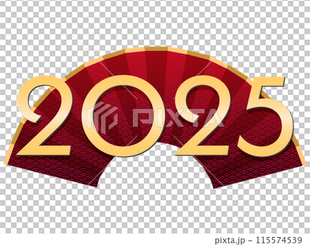 2025年巳年（年賀状素材） 115574539