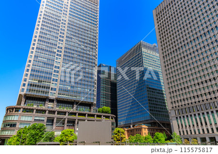 東京 千代田区 丸の内の都市風景 東京 千代田区 丸の内の都市風景 115575817