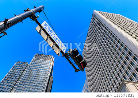 東京　千代田区 丸の内の都市風景 115575833