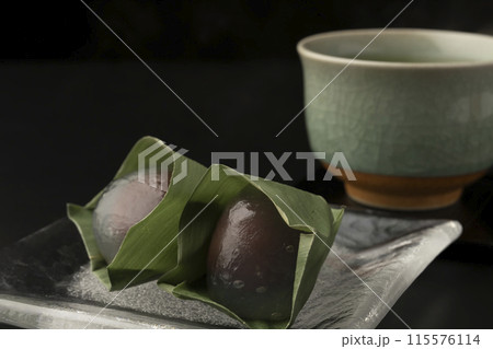 水まんじゅう　笹饅頭　 葛饅頭  お茶 115576114