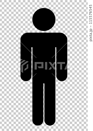 Standing person simple icon Standing person simple icon 115576545