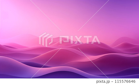 purple and Pink color waves abstract background design with copy space AI Generated 115576646