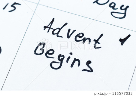 Sunday 27, Advent begins Photo calendar Sunday 27, Advent begins Photo calendar 115577033