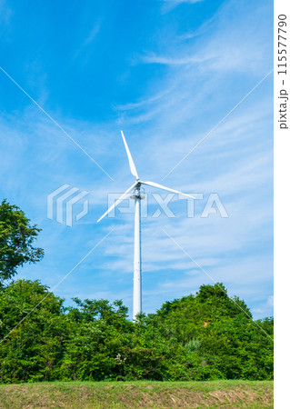 風力発電の風車 115577790