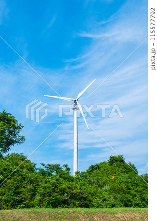 風力発電の風車 風力発電の風車 115577792