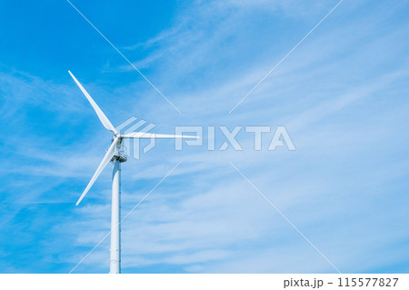 風力発電の風車 115577827