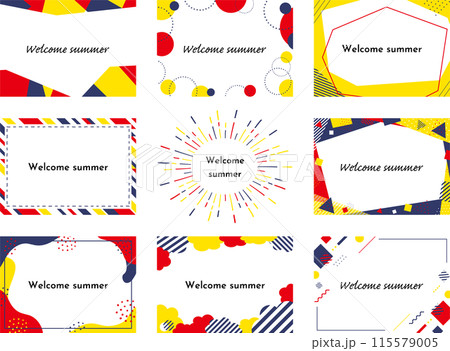 夏に使いやすい9種類のフレームセット 115579005