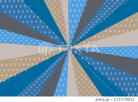 ポップなサンバーストの背景素材（青系）のイラスト素材 [115579052 ..., 画像サイズ:450x334