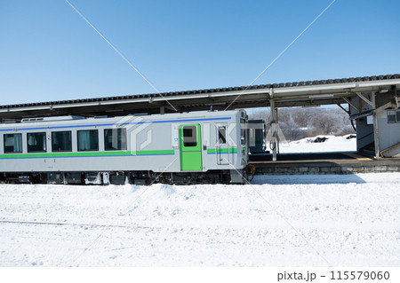 北海道 冬の追分駅 北海道 冬の追分駅 115579060