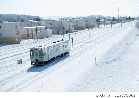 北海道 冬の追分駅 北海道 冬の追分駅 115579063