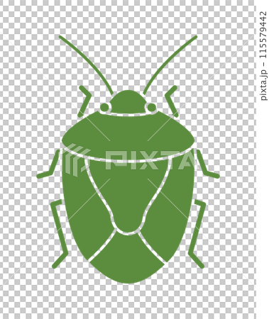Simple illustration of a stink bug 115579442