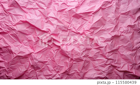 pink backgroud crumpled paper 115580439