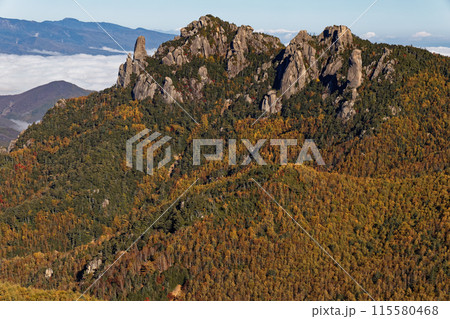 金峰山・大日岩から見る朝の瑞牆山 115580468