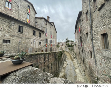Gubbio city center landmark in Umbria italy Gubbio city center landmark in Umbria italy 115580699