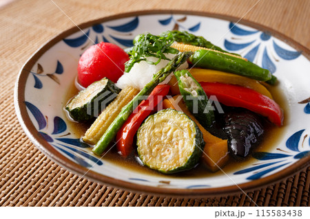 夏野菜の揚げびたし 115583438