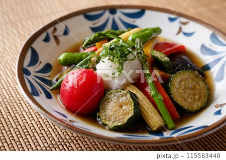 夏野菜の揚げびたし 夏野菜の揚げびたし 115583440