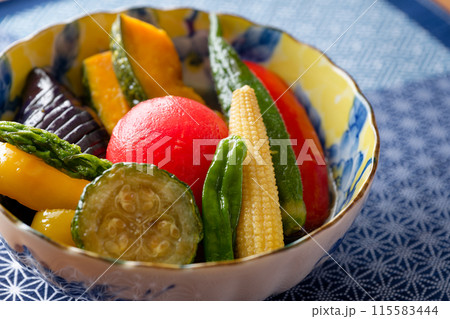 夏野菜の揚げびたし 夏野菜の揚げびたし 115583444