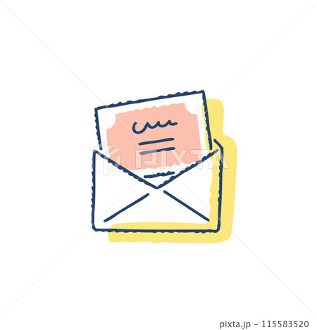 メッセージカードが入った封筒 メッセージカードが入った封筒 115583520