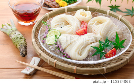 夏の味覚 素麺 ( そうめん ) 夏の味覚 素麺 ( そうめん ) 115584068